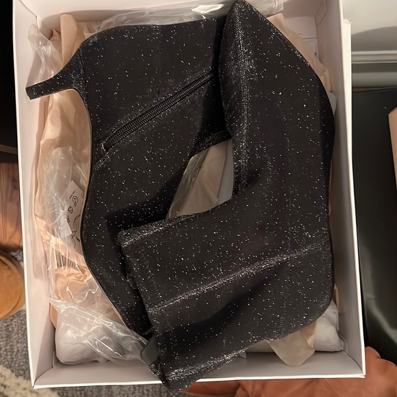 Rebecca Minkoff Sayres Bootie in Black Glitter - Picture 3 of 5